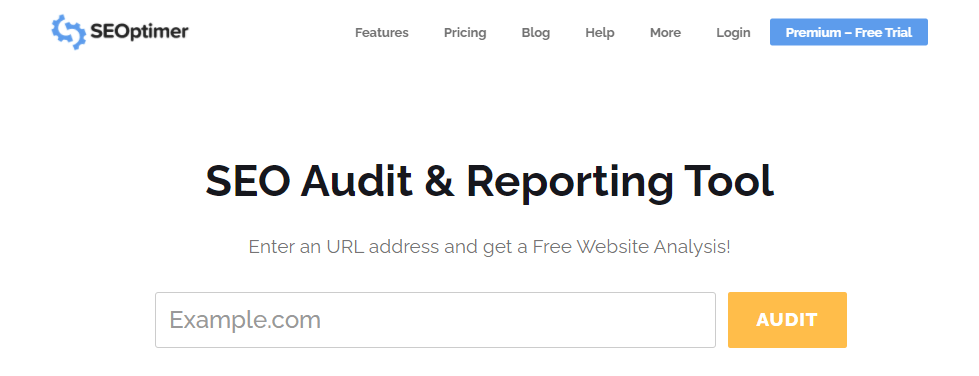 SEOptimer - best free audit tool