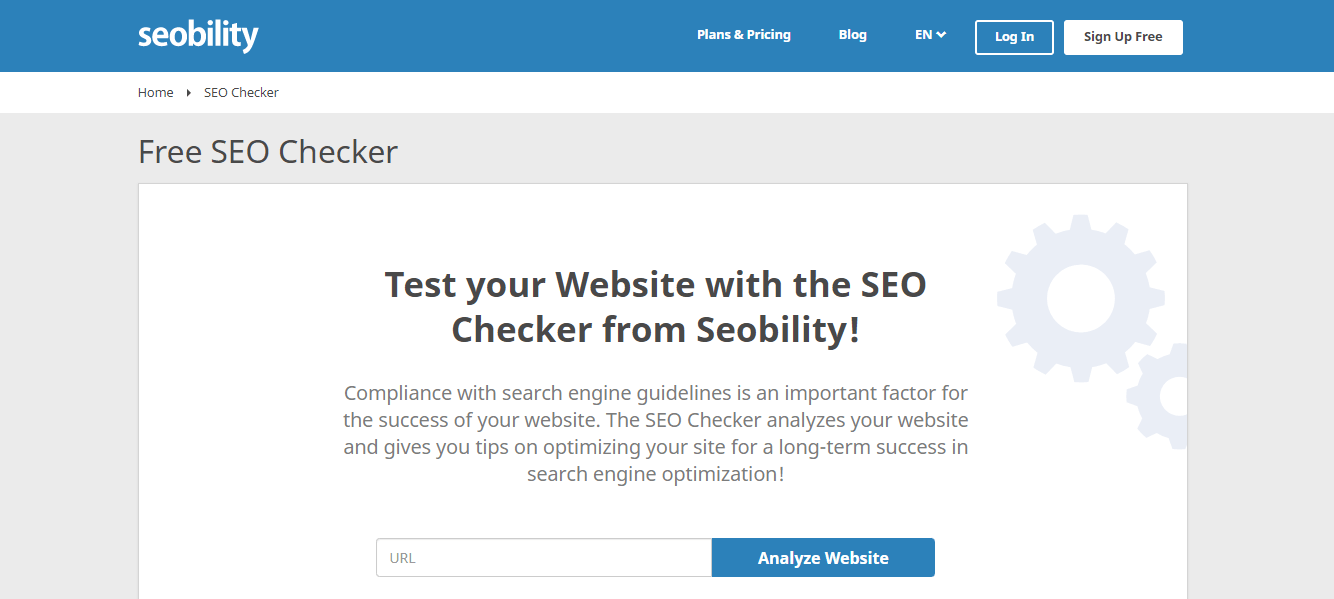 seobility seo checker- free audit tool