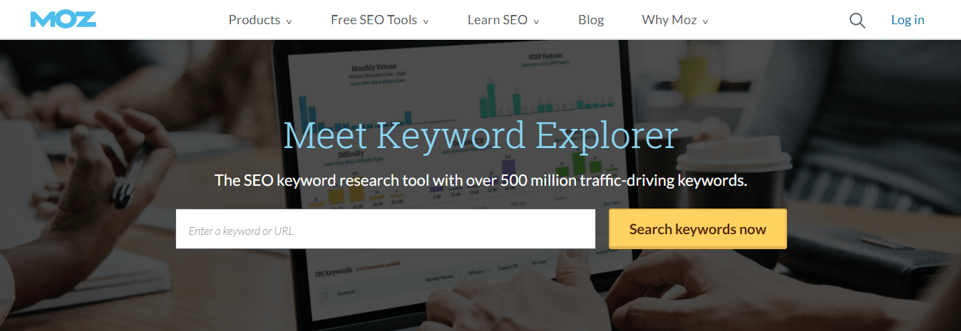 MOZ keyword explorer - Best Keyword Research Tools