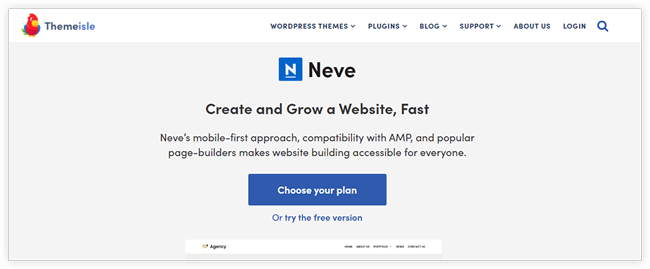 Neve - super fast wordpress theme