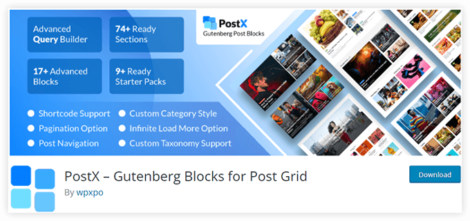 PostX – Gutenberg Blocks for Post Grid