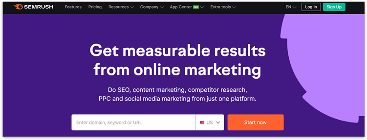 SEMRUSH tool