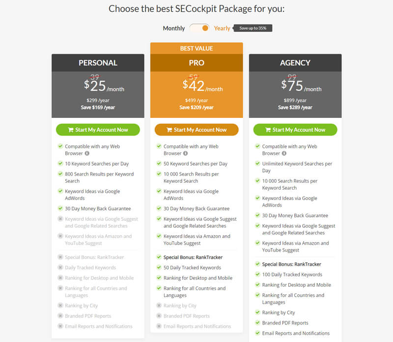 SeCockpit-pricing