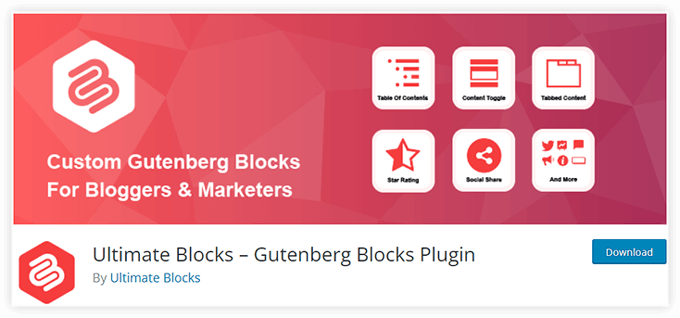 Ultimate Blocks – Gutenberg Blocks Plugin