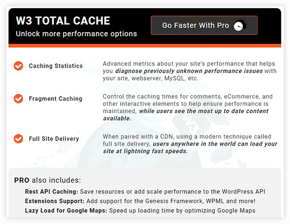 W3 total cache pricing