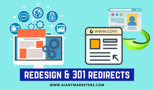 Check Redesign and Proper 301 Redirects