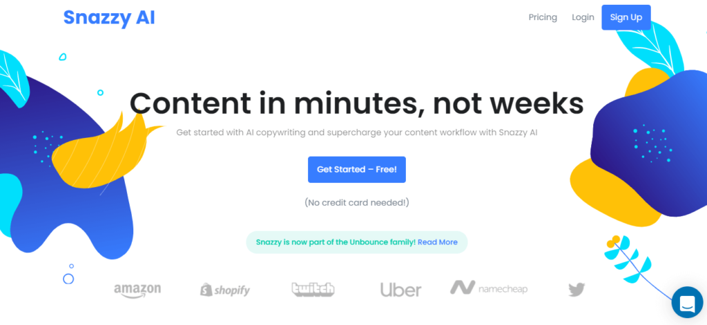 Snazzy.ai copywriting tool