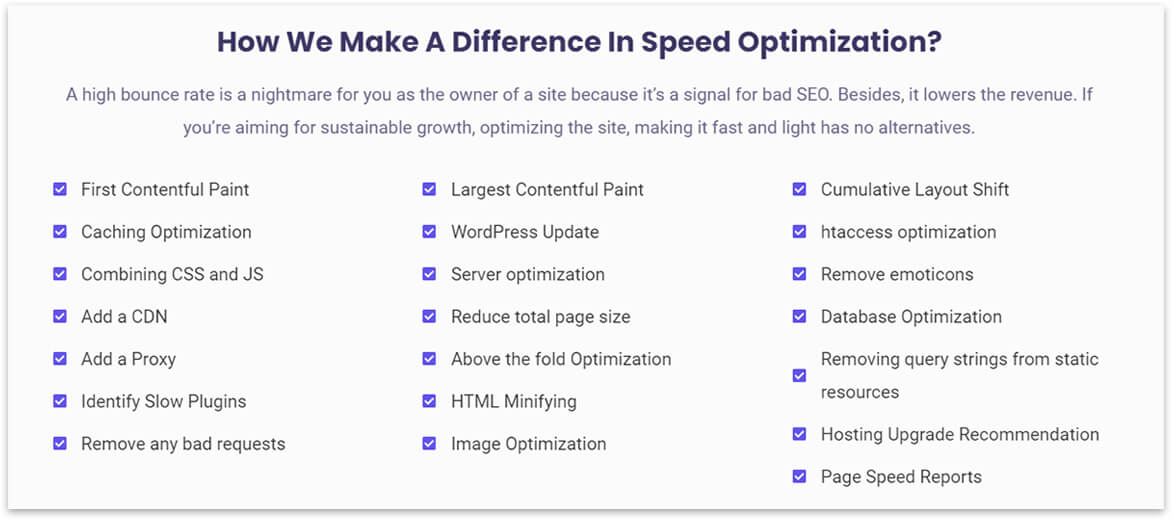 WP Speed Optimization by giant marketers